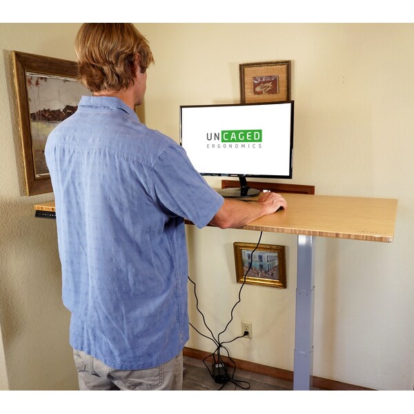 RiseUpElectricStandingDesk60X30BambooDesktopSitStandOffice,RU2gb